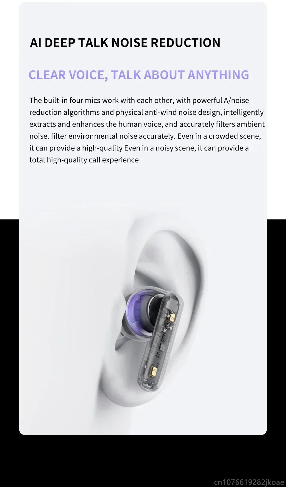 realme Buds T310 Earphones 46dB Active Noise Cancelling HiFi Wireless Headphones Bluetooth 5.4 Game Music Headset Long Standby