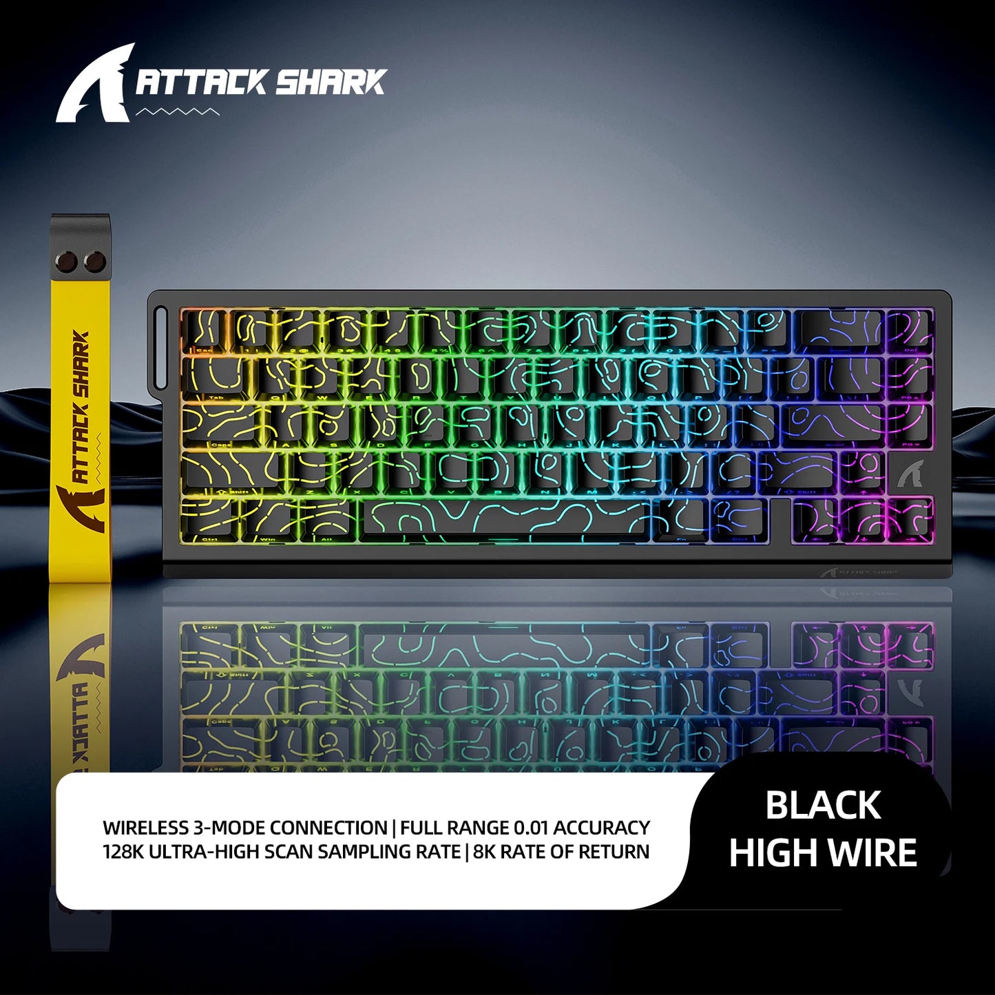 Magnetic Switch Keyboard ATTACK SHARK X68HE X68PRO HE and FREEWOLF F68 Wired F68Pro Wireless for Pro Gaming 0.01mm Rapid Trigg