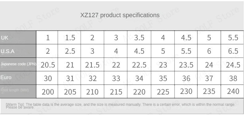 PGM Boys Girls Golf Shoes Light Weight Soft and Breathable Waterproof Anti-slip Universal Outdoor Sports Shoes XZ127