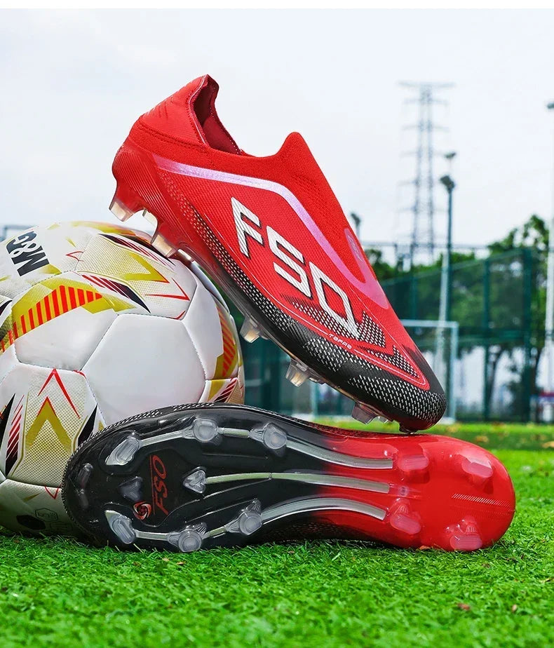 New Men Soccer Shoes Match Football Boots Non-Slip Boys High-quality Outdoor Sneakers Grass Cleats Hot-selling High-top Light