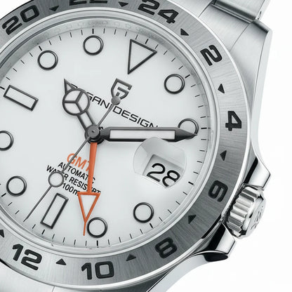 Pagani Design 2026 New Men's Diver Watch 42mm Sapphire Automatic Mechanical GMT Watch 100m Waterproof PD1682