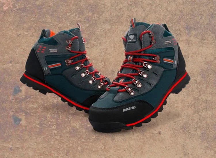 Lynjacye Mid Cut 2025 New Waterproof Hiking Boots Training Shoes Men Sports Shoes Outdoor Non-Slip Woodland Hunting Work Shoes