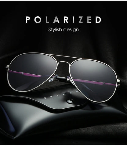 LIOUMO Hochwertige Piloten-Sonnenbrille für Herren, polarisierte Autofahrerbrille für Damen, modische Pilotenbrille, blendfreie Sonnenbrille für Herren