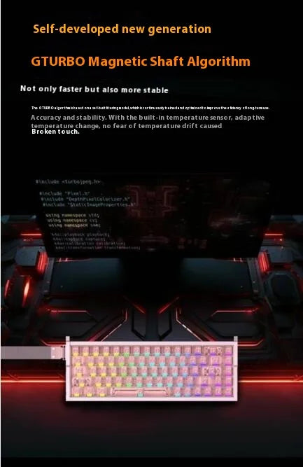 [NEW] IROK MG68 PIUS Keyboard MG68 ACE Magnetic Switch Mechanical Keyboard RGB 8K Gamer PC E-Sports Gaming Accessories Gift