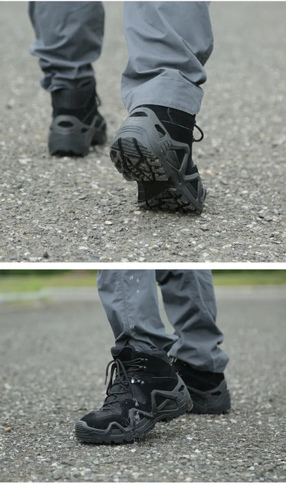 Fans en plein air hommes chasse randonnée tactique désert bottes mâle champ chasse randonnée escalade formation chaussures de sport antidérapantes