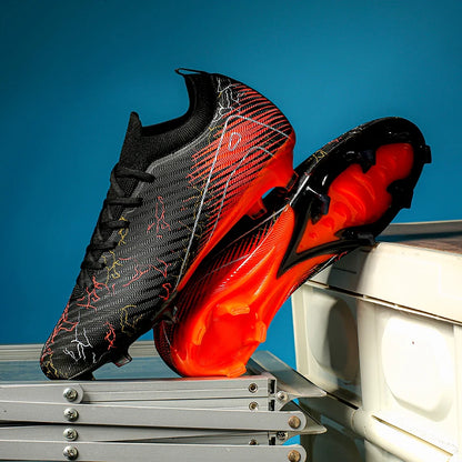 New Men's Soccer Shoes Training Wholesale Top Football Boots Sneakers FG Quality Cleats Non-Slip Drop Shipping Unisex Adult