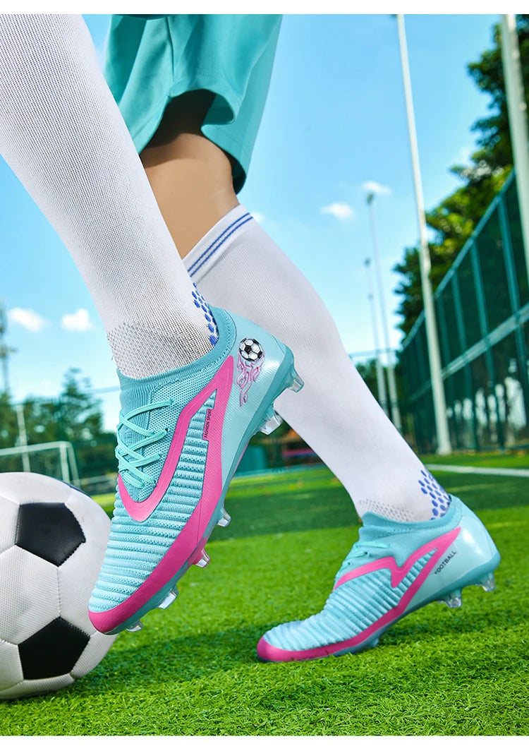 Zapatillas de fútbol profesionales para hombre, nuevas, de alta calidad, rápidas, con tacos para césped artificial, botas profesionales para campo de fútbol, zapatilla baja