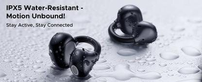 UGREEN ClipBuds Open-Ear Wireless Headphones Bluetooth 6.0 with 4 Mic Clear Call, Earbuds Clip on Earphones 30H Playtime