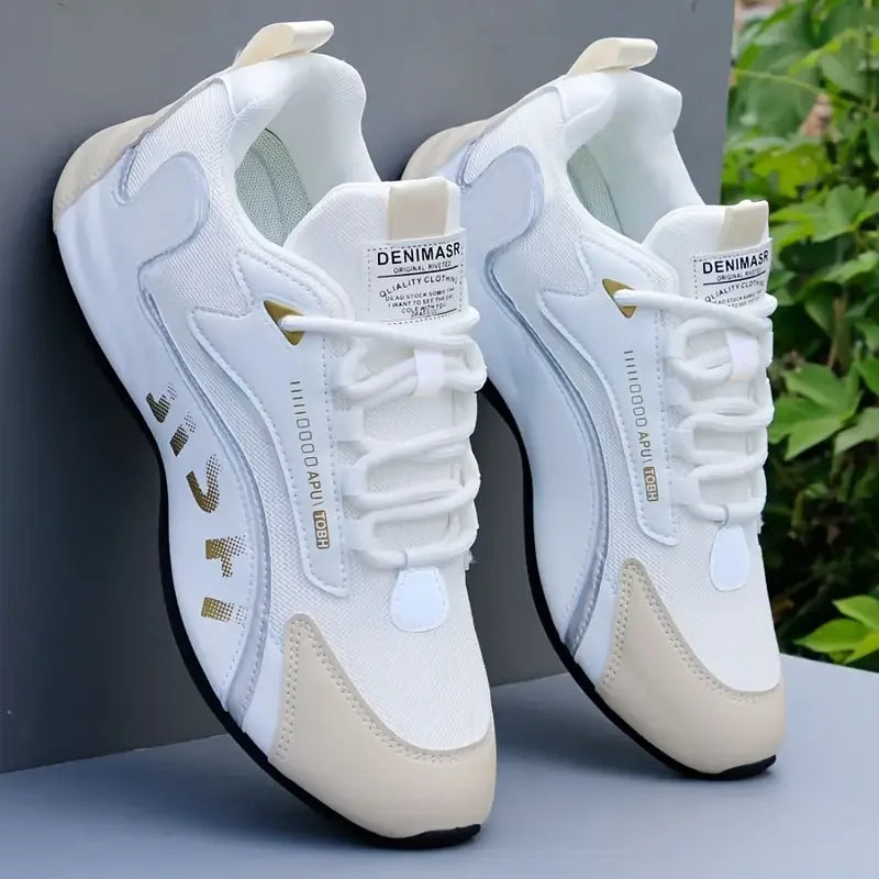 Respirable |   Léger] Respirant |   Chaussures d'entraînement légères pour hommes avec augmentation de la taille, 1 paire |   Lacets, confortables, pour