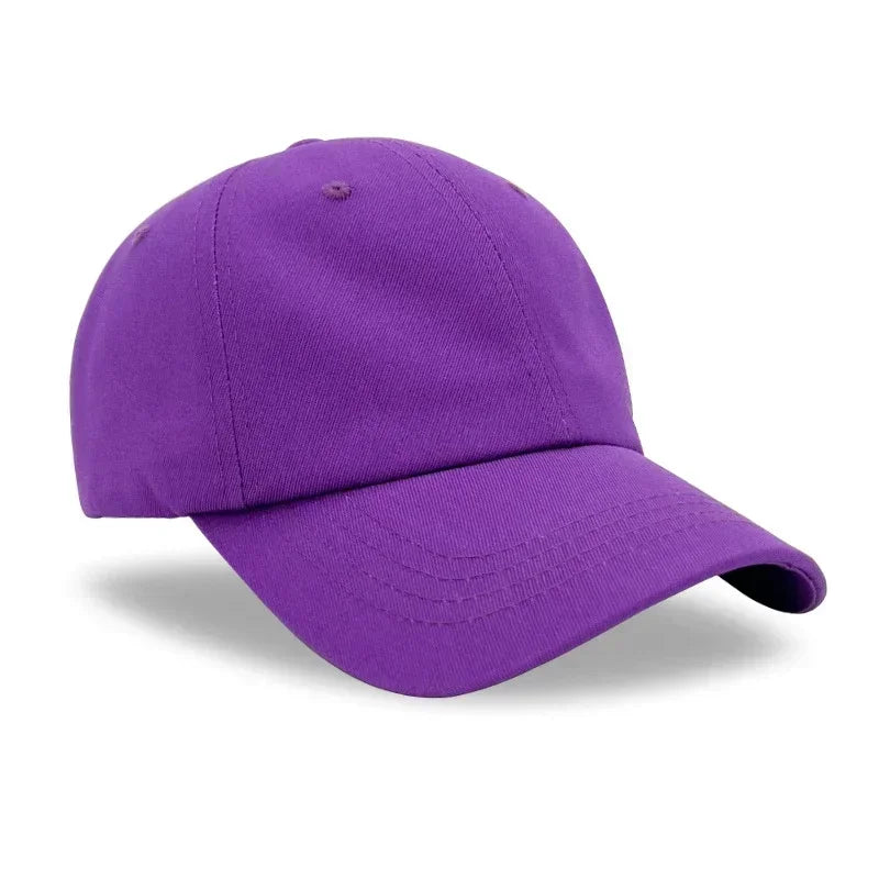 Wholesale Men Women Soft Top Baseball Cap With Custom Logo Unisex Adjustable Dad Hat Shade Hip Hop Summer Sunshade Hat Sport Hat