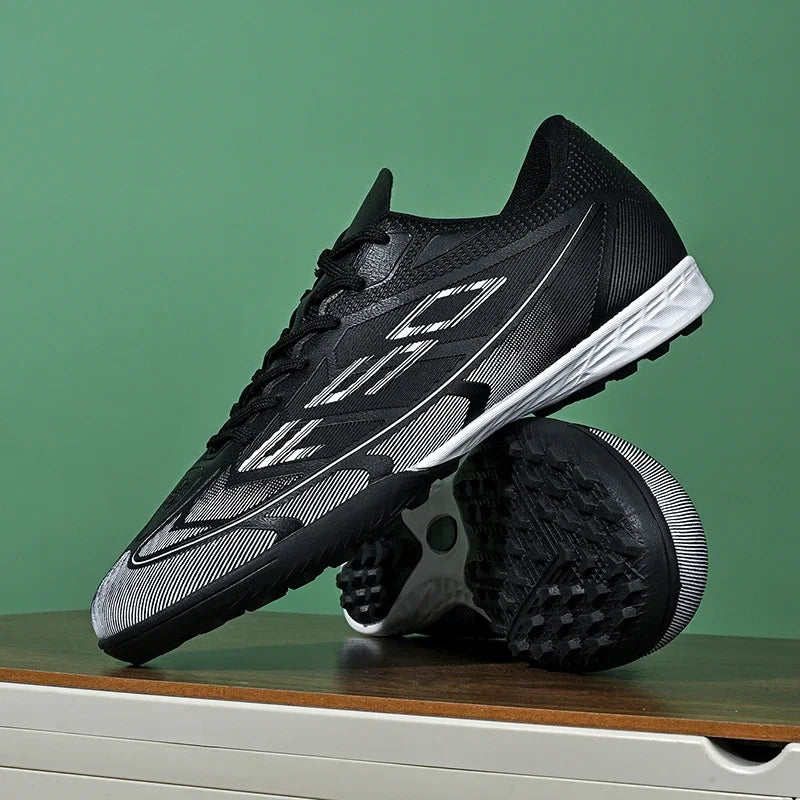Chaussures de football FG/TF populaires, crampons de football unisexes à tige basse, baskets de football pour terrain, crampons d'entraînement rapides, crampons antidérapants à pointes longues