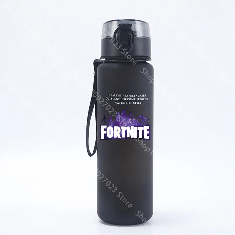 Borraccia sportiva Fortnites 650ML kawaii motivazionale, a prova di perdite, portatile e riutilizzabile, per outdoor, viaggi e palestra, nuovo regalo carino