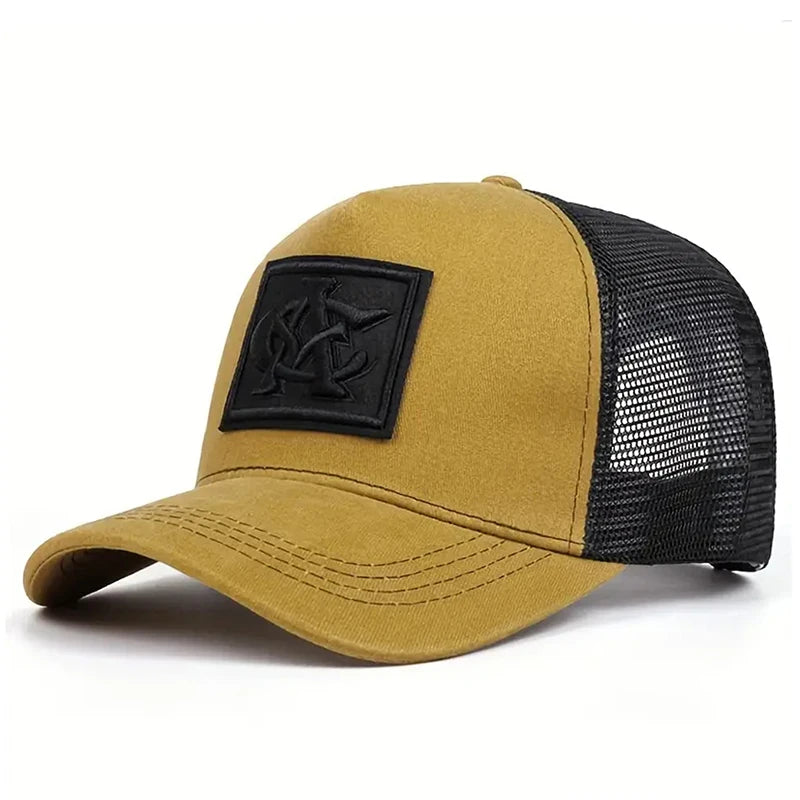 2025 New Simple Fashion Breathable Mesh Hat CA Embroidered Hip Hop Hat Outdoor Daily Leisure Decoration Hat Unisex Baseball Hat