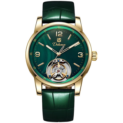 Reloj tourbillon para hombre, deportivo, automático, mecánico y resistente al agua. Reloj de pulsera de lujo de una marca de alta gama