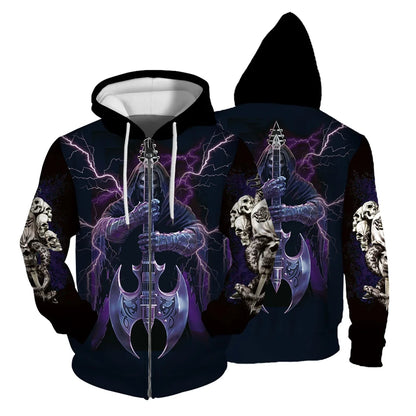 Autumn Sweatshirt New In Hoodies & Sweatshirts Comfortable Fashion Skull Print Keep Warm Clothing Man Hoodie Men's Clothing Tops, Produit gaming premium Fraquane