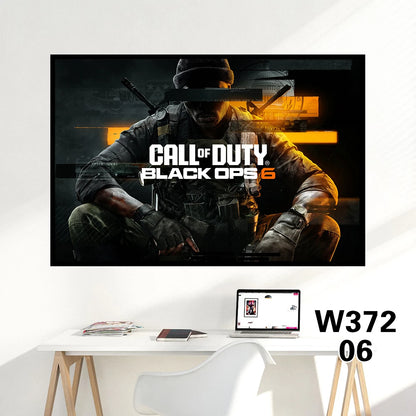 《Call of Duty: Black Ops 6》PS GAME Canvas Poster Call of Duty 21 HD large wall art decorative painting Home bedroom Decor gift