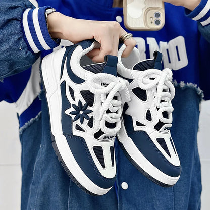 Zapatillas de moda para hombre, estilo urbano y skate, de marca de lujo, para entrenamiento, con malla transpirable, calzado casual masculino