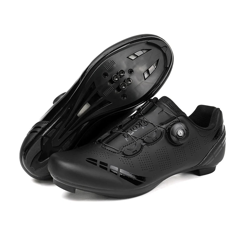 Zapatillas de ciclismo para hombre y mujer, para bicicletas de carretera, competición y carrera, con sistema automático de bloqueo, zapatillas deportivas de ciclismo de velocidad compatibles con calas SPD