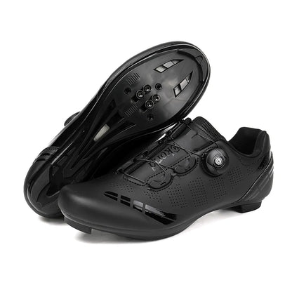 Zapatillas de ciclismo para hombre y mujer, para bicicletas de carretera, competición y carrera, con sistema automático de bloqueo, zapatillas deportivas de ciclismo de velocidad compatibles con calas SPD