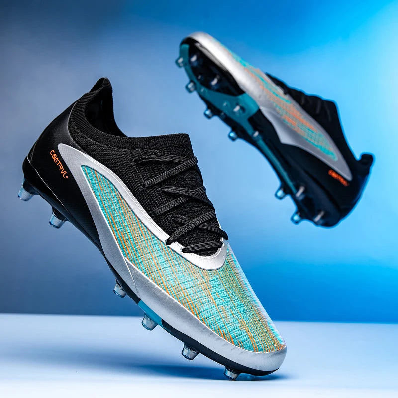 Bottes de Football professionnelles antidérapantes, baskets de sport sur le terrain, TF/FG, chaussures d'entraînement ultralégères, crampons de Football
