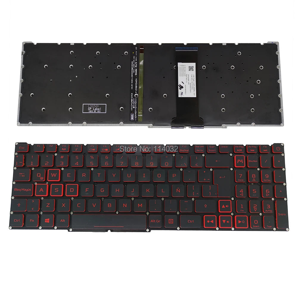 PT-BR Brazil US RU backlit keyboard For Acer Nitro 5 AN515-54 AN515-43 AN517-52 AN517-51 AN517-54 AN715-51 Spain LA IT TR GR FR