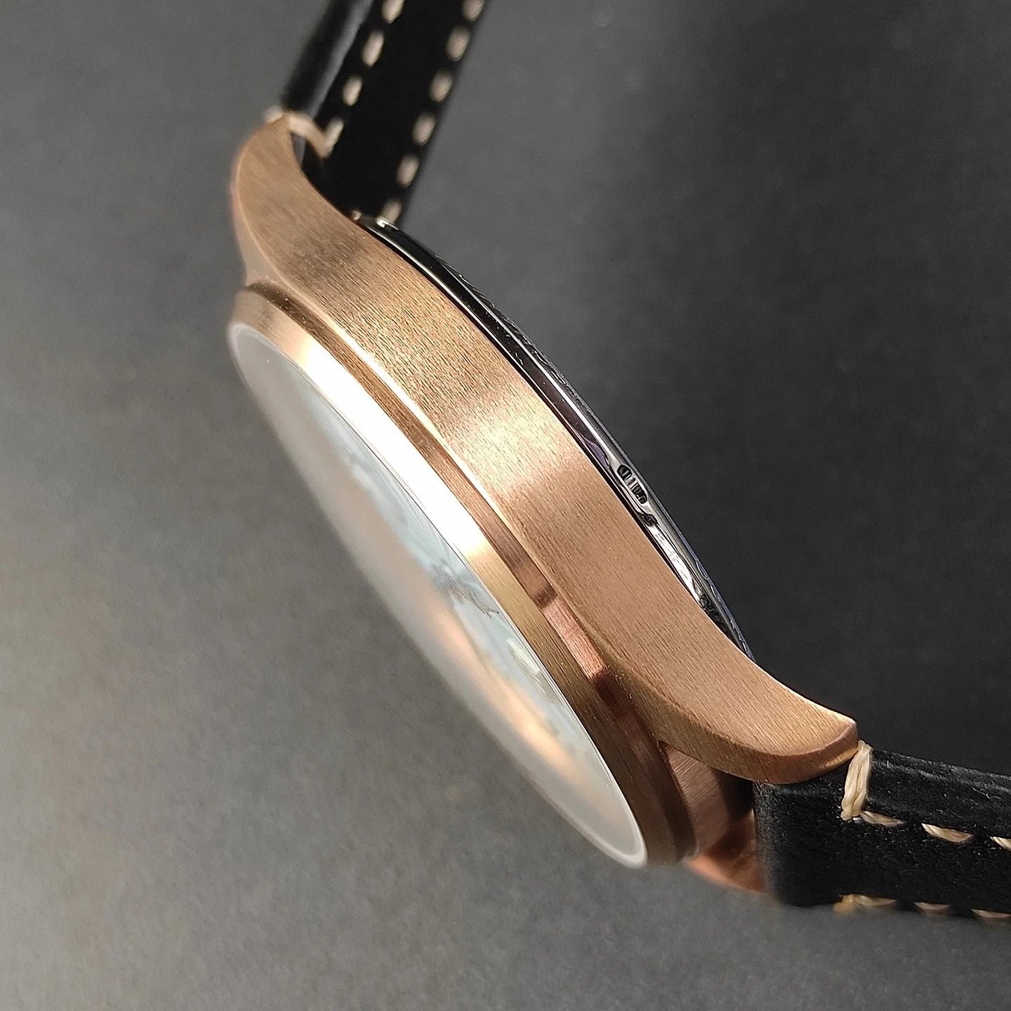 40.5 Men's Manual Mechanical Watch Tin Bronze Guilloché Surface Three-Dimensional Silver Nail Roasted Blue Needle Seagull ST3621