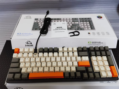 Spanish Mechanical Keyboard Spanish Russian Arabic Korean Thai Gaming Keyboard 95 Key Layout Backlight Type C With Numpad SK15