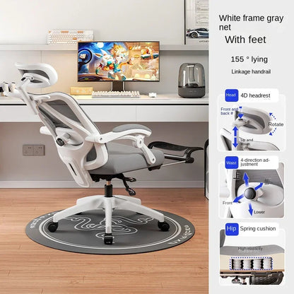 UVR Mesh Office Chair Household Armchair Adjustable Swivel Seat Ergonomic Backrest Chair Girls Bedroom Computer Gaming Chair
