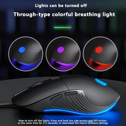 INPHIC B1 USB Wired Mouse Silent Office Gaming Mouse for PC and Laptops