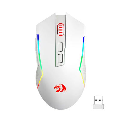 Redragon M693 langaton/langallinen BT & 2.4G Bluetooth -pelihiiri, 8000 DPI, 3 yhteystilaa, RGB-taustavalo PC:lle/Macille/kannettavalle
