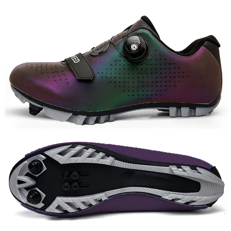 whytesole Men Cycling Sneaker Mtb Flat Shoes Cleat Self-Locking Mountain Bike Shoes Women Road Bicycle Cycling Shoe Dirt