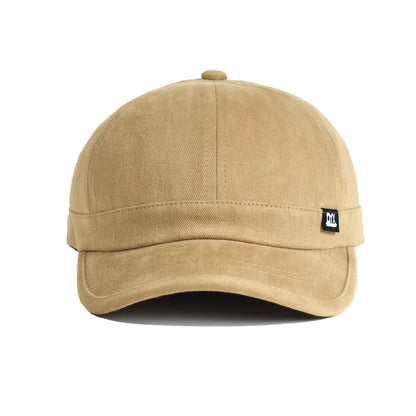 Vintage Short Brim Baseball Cap Cotton Men Women Soft Dad Hat Adjustable Trucker Style Low Profile Caps