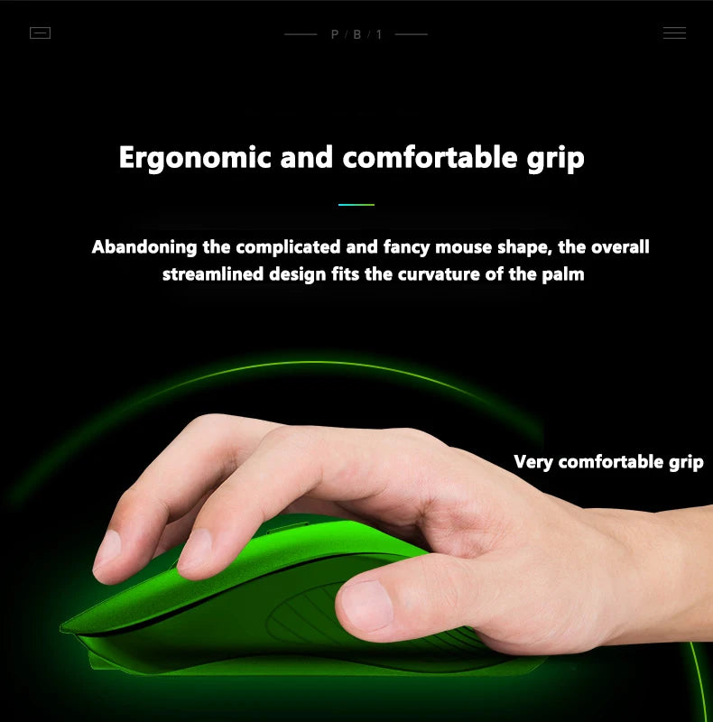 INPHIC B1 USB Wired Mouse Silent Office Gaming Mouse for PC and Laptops