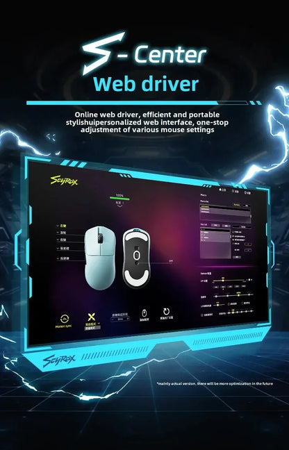 SCYROX V6 non-porous wireless mouse esports 40g 750IPS with 8k receiver fast response 3950 high quality 8KHz  gaming mouse