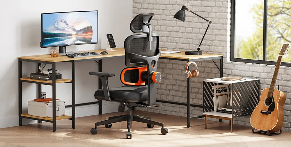 NEWTRAL NT001 Ergonomic Office Chair with Auto-Following Lumbar Support, 3 Recline Angle, Adjustable Backrest Armrest Headrest