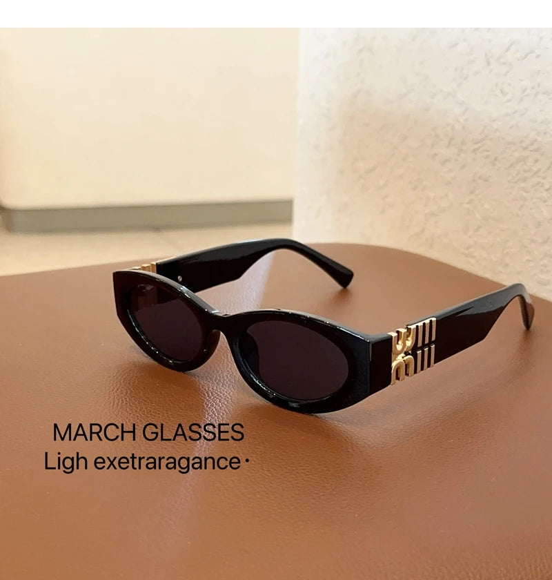 2026 New Fashion Oval Sunglasses Women Men Trendy Cool Sun Glasses Ladies Street Shot Retro Premium Eyewears Gafas De Sol UV400