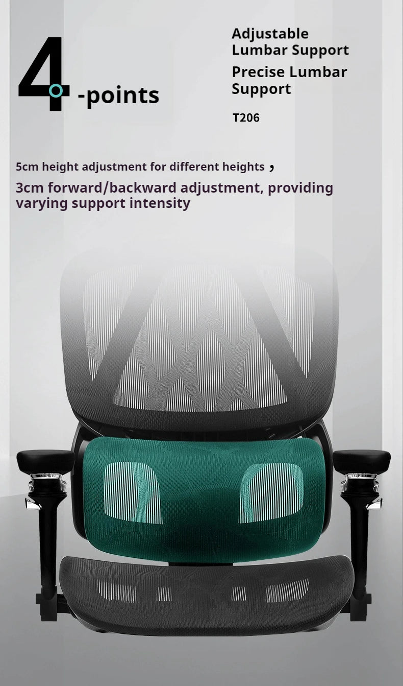 Ergonomic Gaming Chair 8D Headrest 3D Lumbar Support 9D Armrest 145° Recline for Office Computer Chair with Breathable Mesh