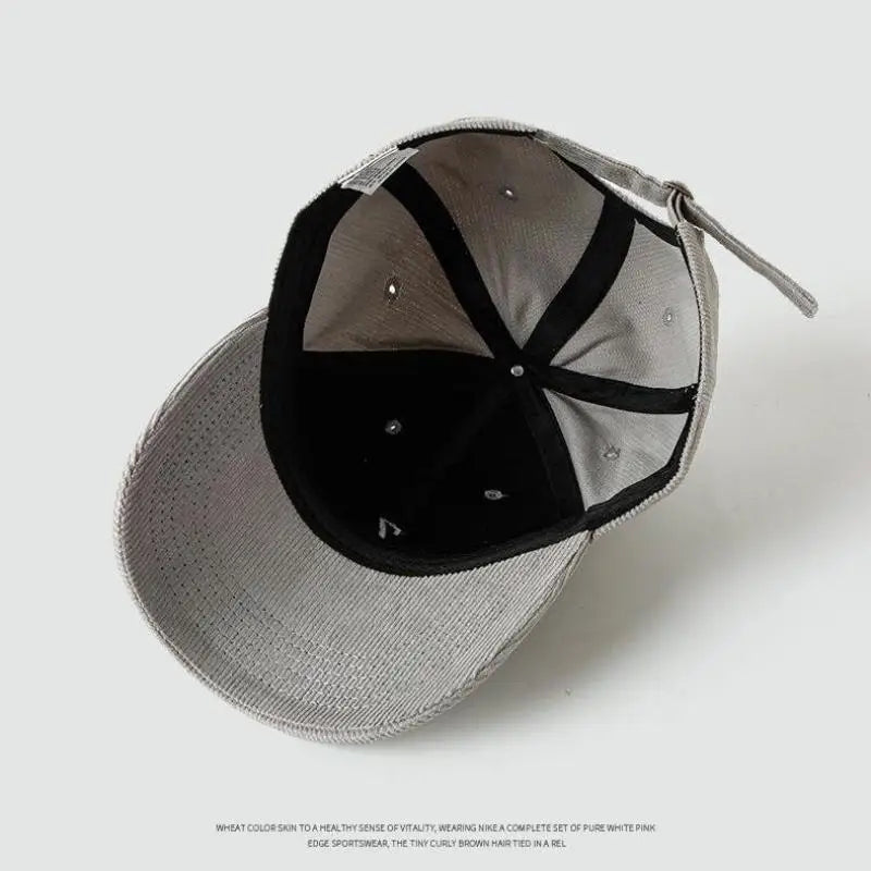 Winter 60-65 cm Large Size Corduroy Baseball Cap For Men Women Autumn Snapback Caps Big Head Dad Hat Gorra Bonnets Dropshipping