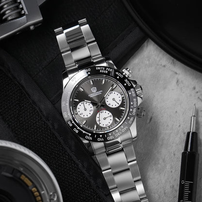 Watchdives WD16500 V2 Men Watch VK63 Quartz Movement Chronograph Wristwatch Stainless Steel Sapphire Crystal Luminous  Watches