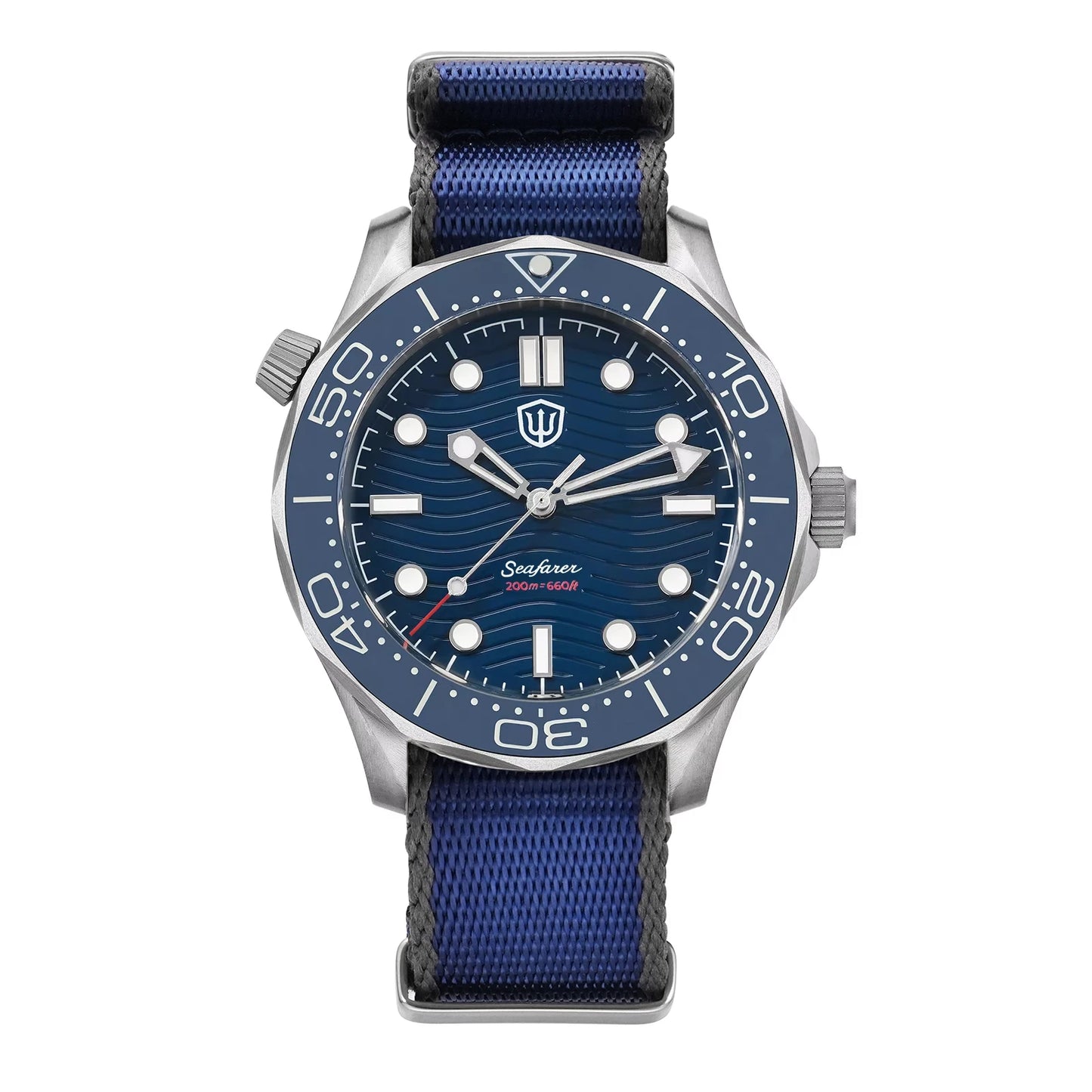 Watchdives WD007Q Diver Watch VH31 Sweep Second Quartz Movement Luminous Domed Sapphire Crystal Watches 42mm Titanium Watches