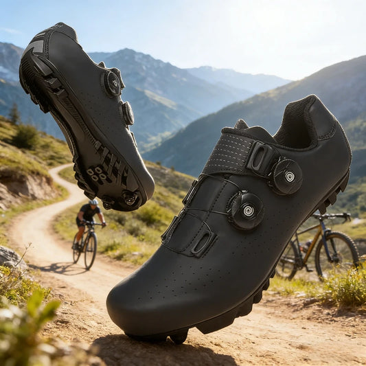 Men Cycling Shoes Suitable for Mountain Sports Pedal Self-Locking Women MTB Cycling Shoes Breathable Cycling Shoes