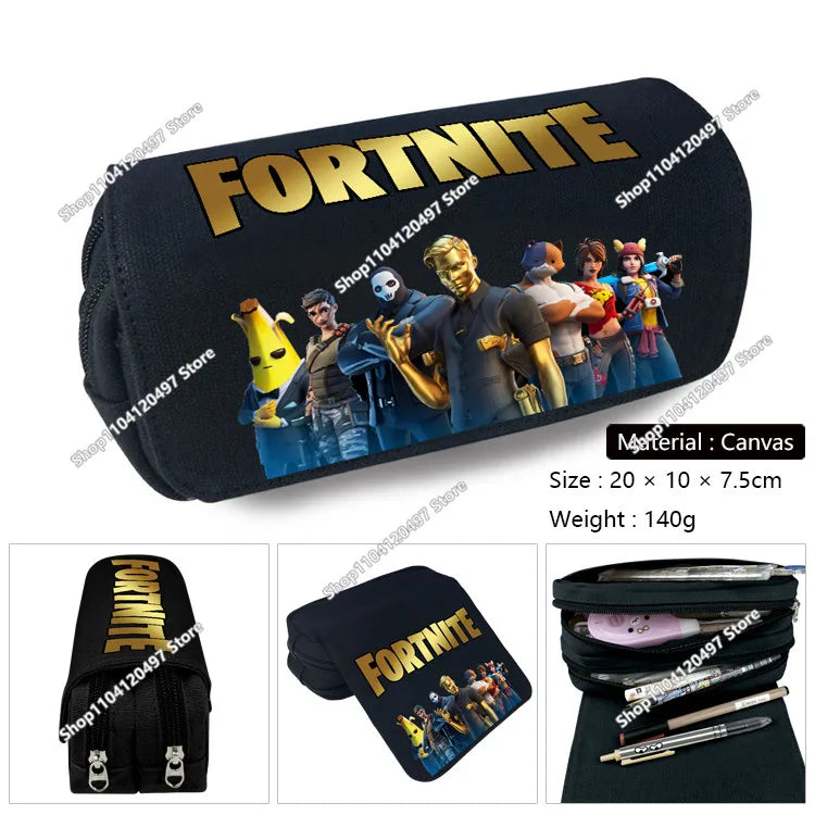 Astuccio Fortnite per studenti, grande capacità, astuccio portapenne per bambini, giocattoli, borsa portapenne, materiale scolastico, custodia per cancelleria, regali gaming per ragazzi