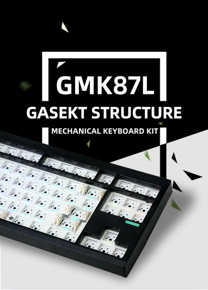 ZUOYA GMK87L Mechanical Keyboard KIT  Gasket Structure VIA /Qmk Programmable Hot-Swap Three Mode Wireless RGB Keyboard KIT