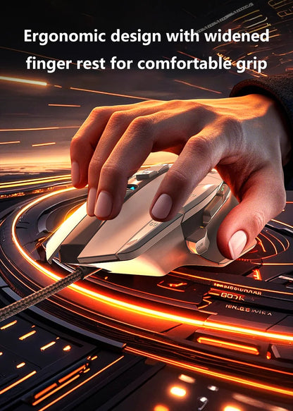 Wireless Gaming Mouse Ergonomics USB Rechargeable Bluetooth Mice Optical Sensor Programming Gaming Mice with Wired For Windows