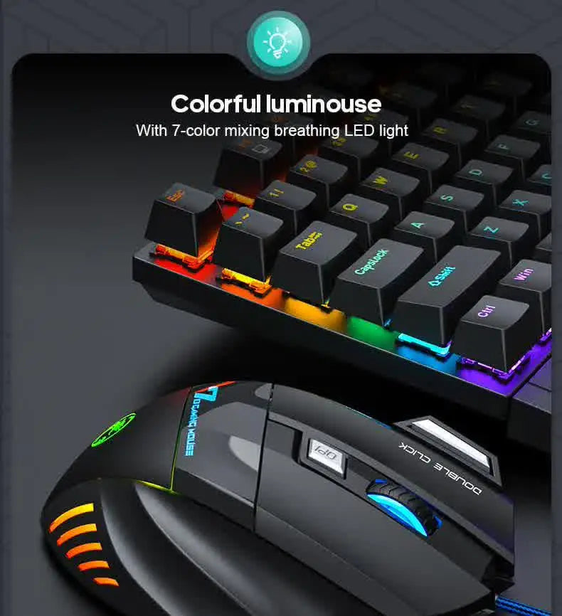 IMICE X7 Optical Gaming Mouse Adjustable DPI Ergonomic Anti Slip Design Colorful Luminuse Suitable for DesktopComputers Laptop