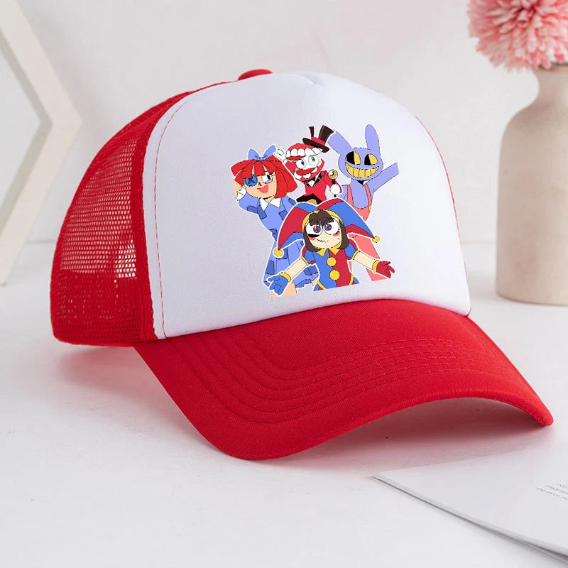 Cappellino da baseball Cartoon "The Amazing Digital Circus" per adulti, con stampa anime, per studenti, estivo, sportivo, regolabile, carino, da regalo