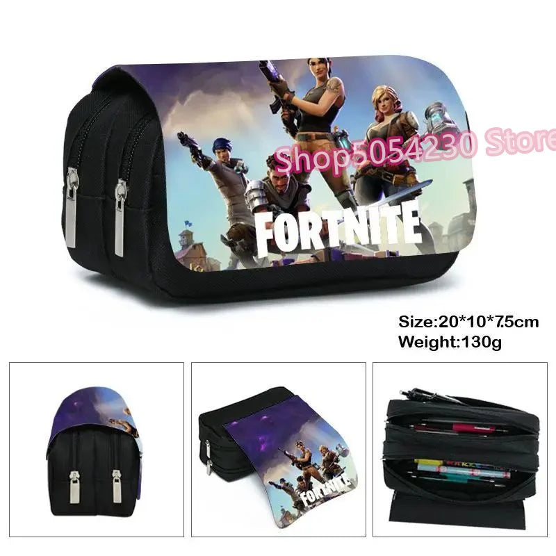 Fortnited 3PCS Backpack for Boys Victory Game 16 Inch Water Resistant Preschool Knapsack Cool Elementary School Backpacks
