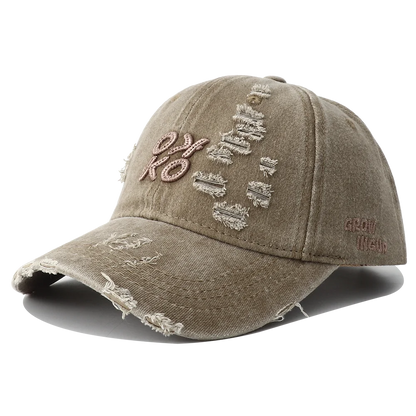 2026 New Retro Washed Cotton Baseball Cap Unisex Letter Embroidery Caps Adjustable Casual Outdoor Streetwear Sports Dad Hats