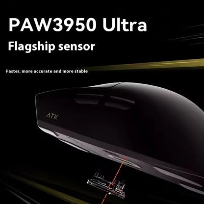 Brezžična Bluetooth miška ATK X1 Series Paw3950/Ultra 8k, lahka 49g, tri načini povezave, FPS gaming miška, darilo po meri