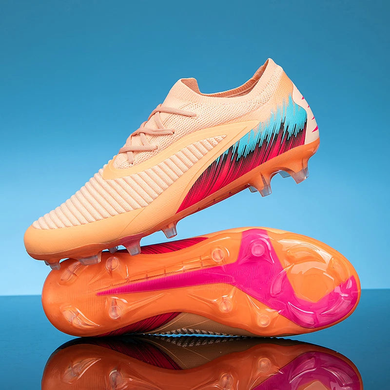 New Men Football Boots Training Ultralight Outdoor Drop Shipping Soccer Shoes Cleats Shoes Soccer Long Spikes FG Non-Slip